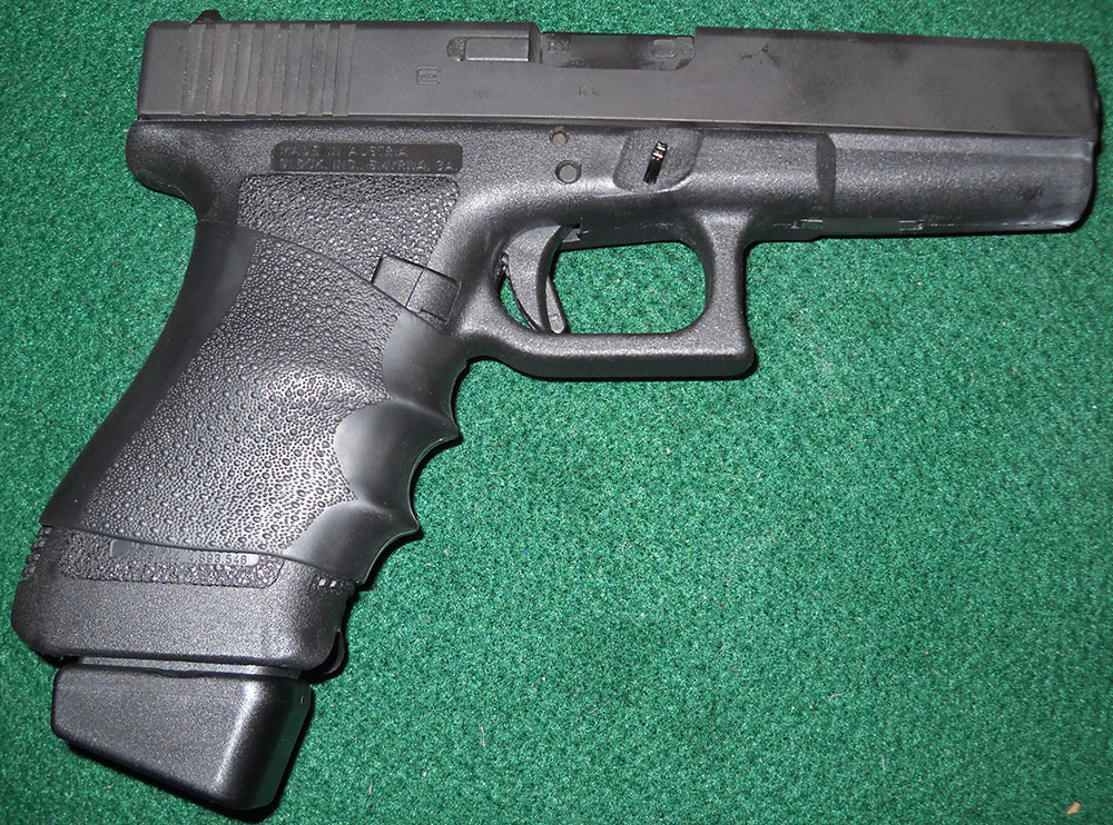 Glock 21 pistol, right side